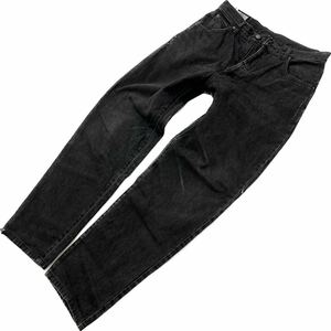 EDWIN * красивый Silhouette * черный джинсы конический Denim брюки чёрный W34 American Casual Street б/у одежда 1431-75 Edwin #Ja6340