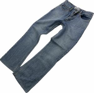 LEVIS ☆ 淡い風合い◎ ブーツカット ジーンズ ブルー デニムパンツ W30 アメカジ ストリート バイカー 70sスタイル リーバイス ■Ja6341