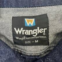 Wrangler ☆ 春秋 デニムジャケット 色濃いめ ネイビー レディース M 綺麗め アメカジ女子 ストリート 古着 ビンテージ ラングラー■FB31_画像5