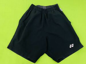 6★即決★ヨネックス★ハーフパンツ★サイズ120★黒★ベリークール★中古★YONEX★バドミントン★テニス★