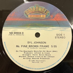 ★即決 Syl Johnson / Ms Fine Brown Frame NB-999049 d1830 米オリジナル、3曲入り12インチ シル・ジョンソン