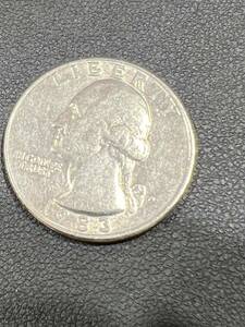 アメリカ 1983 25セント/クォーターダラー 硬貨 外国コイン 硬貨 アンティーク コレクション 流通/現状品 送84 同梱可