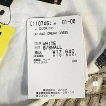 1.7万タグ付新古品★LIQUORISH/リカリッシュ★ノースリーブ/ワンピース【woman size-S/white】スパンコール/ビーズ/dress◆BH182_画像6