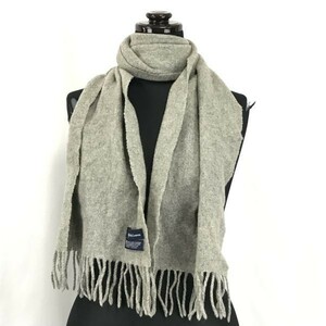 Made in Italy★RALPH LAUREN★ラムウールマフラー/ストール【142×29/グレー/Gray】Scarf◆CM12