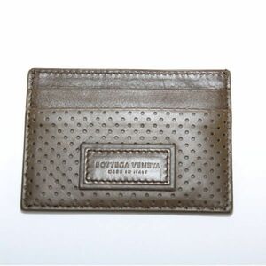 【CU】ボッテガヴェネタ BOTTEGA VENETA 551811 VQ12C 2328 カードケース カーキ系 名刺入れ 定期入れ パスケース 【新品/正規品】