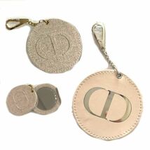 【CU】非売品ノベルティ Dior　ディオール　キーホルダー　ミラー　【ピンク】のみ　dior-key-mirror　ギフトビューティ【新品/正規品】_画像1