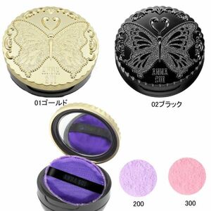 [CU]ANNASUI Anna Sui loose face powder Mini compact foundation mirror puff ana-loose-face-powder01 Gold 300 pink [ new goods 