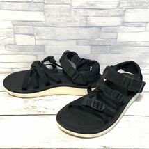 R4299bh【 Teva テバ】23cm サンダル ブラック レディース 靴 アウトドア レジャー 1015182 スポーツサンダル ストラップサンダル_画像1