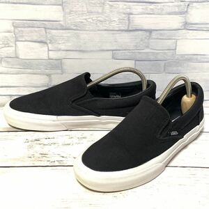 R4347bh【vans バンズ】ヴァンズ 22.5cm スリッポン スニーカー ブラック レディース 靴 ローカット シューズ V98CL スケーター スケボー 