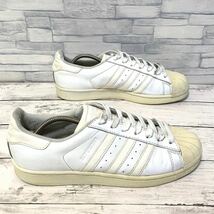 R4463bh【adidas アディダス】25.5cm スニーカー ホワイト メンズ 靴 ローカット シューズ スーパースター ファンデーション B27136_画像3