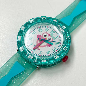 FLIK FLAK フリックフラック SWATCH　GET MINTY　ZFCSP059 スイス製　キッズ腕時計 グリーン クォーツ　34mm