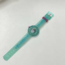 FLIK FLAK フリックフラック SWATCH　GET MINTY　ZFCSP059 スイス製　キッズ腕時計 グリーン クォーツ　34mm_画像3