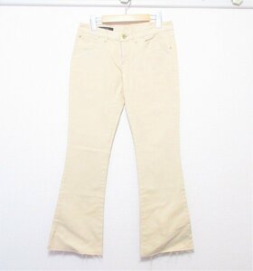  new goods unused 05SS GUCCI Gucci Frida Gianni -ni period cut off flair Denim pants jeans 40 beige 