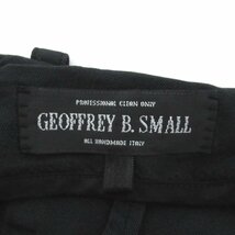 美品 GEOFFREY B.SMALL ジェフリービースモール テーパード スラックス パンツ ブラック C0705_画像7