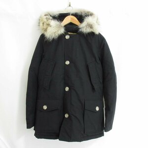 美品 WOOLRICH ウールリッチ コヨーテファー ARCTIC PARKA アークティック パーカー ダウンジャケット 小さいサイズ XXS ブラック 081