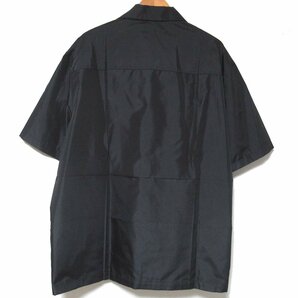 美品 23SS JIL SANDER ジルサンダー Camicia 半袖 オープンカラー シャツ J22DL0131 サイズ40 175/94A ブラック C0705の画像2