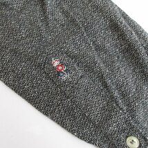 美品 GUY ROVER ギローバー ワンポイント刺繍 ホリゾンタルカラー 長袖 シャツ サイズS グレー_画像4