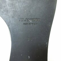 ほぼ美品 JIL SANDER ジルサンダー レザー 厚底 ショートブーツ サイズ38 約24cm ブラック_画像7