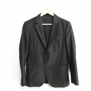  прекрасный товар EPOCA UOMO Epoca womo одиночный 2B tailored jacket 44 черный 