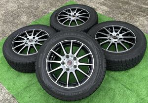 Weds TEAD 15インチ ホイール& 195/65R15 DUNLOP スタッドレスタイヤ4本セット★ ノアヴォクシー/エスクァイア等★G46