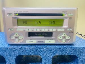 トヨタ純正CD/カセットプレーヤー ワイドパネル　08600-00E10 FH-M8077ZT 