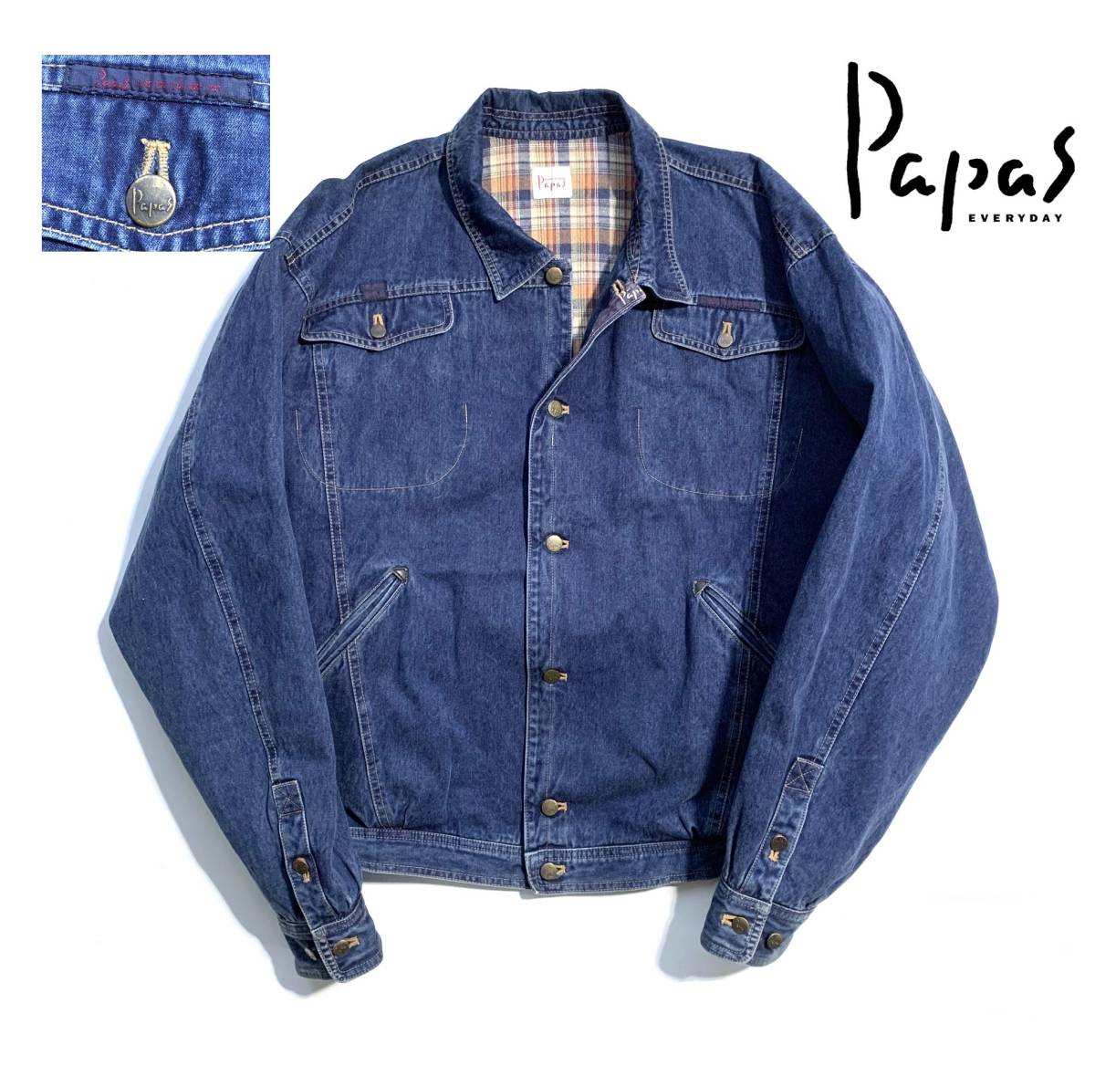 ヤフオク! -「パパス デニム ジャケット」(ファッション) の落札相場
