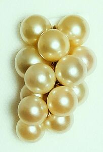未使用品　アコヤ　真珠 ナチュラルゴールドカラー　ペンダントトップ あこや　本真珠　素敵!