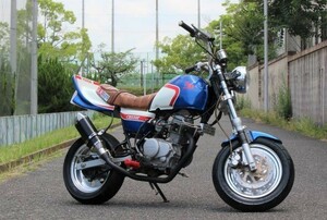 ORM製 ホンダ エイプ50・100共通　キャブ車専用　ブラック×Bマフラー　ブラックバイビー　エキパイ 耐熱ブラック　差し込み50.8ミリ