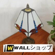 品質保証★テーブルランプ ステンドグラスランプ ティファニー風ライト 花柄スタンド 1灯 手作り照明器具 スイッチ付き 簡単組み立て式 卓_画像5