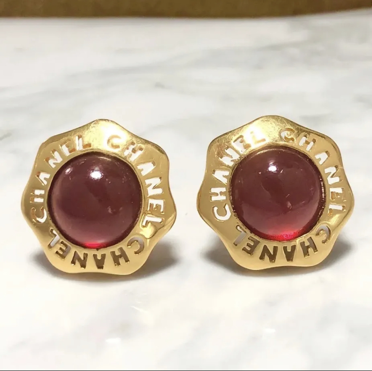年最新ヤフオク! シャネル イヤリング レッドイヤリング