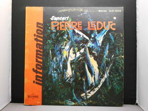 Pierre Leduc - Information - Concert