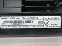 Ω ZZ2 13963# 保証有 キレイめ NEC【 DTK-24D-1D(WH)TEL 】(6台セット) UNIVERGE Aspire WX 24ボタン標準電話機 領収書発行可能_画像8