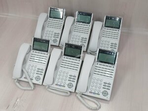 Ω ZZ2 13963# 保証有 キレイめ NEC【 DTK-24D-1D(WH)TEL 】(6台セット) UNIVERGE Aspire WX 24ボタン標準電話機 領収書発行可能