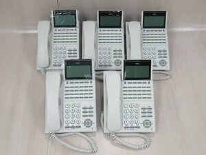Ω ZZ2 13965# 保証有 キレイめ NEC【 DTK-24D-1D(WH)TEL 】(5台セット) UNIVERGE Aspire WX 24ボタン標準電話機 領収書発行可能