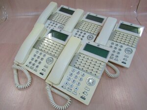 Ω XI2 6266 保証有 17年製 Saxa サクサ PLATIAⅡ 30ボタン標準電話機 TD820(W) 5台セット ・祝10000！取引突破！