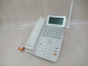 ▲Ω ZB1 13668※保証有 NTT ZX-(36)CCLSTEL-(1)(W) αZX 36ボタンカールコードレス電話機 キレイ 21年製 電池付
