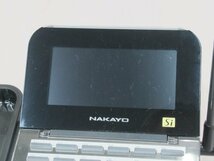 ▲ΩZV3 611 o 保証有 21年製 ナカヨ NAKAYO Si 36ボタンカールコードレス電話機(黒) NYC-36Si-DHCL B 電池付 綺麗目・祝10000！取引突破！_画像3