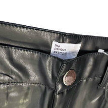 新品 W32 EPTM. エピトミ Flare Leather Pants ヴィーガン レザー フレア パンツ 迷彩 切替 タイガー カモ_画像7