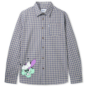 新品 L Butter Goods バターグッズ Bug Out Check L/S Shirt 長袖 チェック シャツ