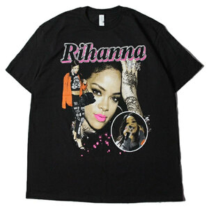 新品 L Rihanna Rap Tee ラッパー ストリート ラップティー オフィシャル リアーナ フォト HIP HOP 半袖 Tシャツ