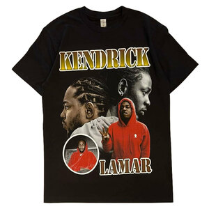 新品 XL Kendrick Lamar Rap Tee ラッパー ストリート ラップティー オフィシャル ケンドリック ラマー フォト HIP HOP 半袖 Tシャツ