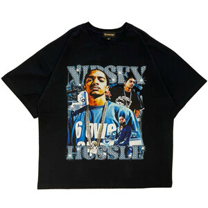 新品 M Nipsey Hussle Photo Rap Tee Homage Tees オマージュ 二プシー ハッスル ラップ ヘヴィーウェイト ロンドン HIPHOP 半袖 Tシャツ