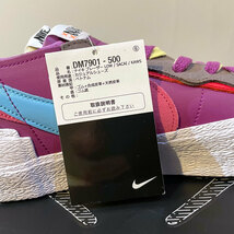 新品 27.5cmm Nike × Sacai × Kaws Blazer Low ナイキ ブレーザー ロー Purple Dusk_画像7
