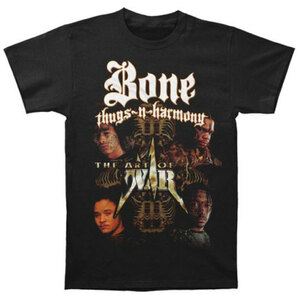 新品 L Bone Thugs-N-Harmony The Art of War Rap Tee ボーン サグズン ハーモニー ラッパー ラップティー HIP HOP 半袖 Tシャツ