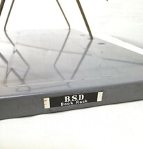 ヴィンテージ B.S.D ブックラック インダストリアル スタンド 本立て スチール 事務用品 レトロ インテリア_画像7