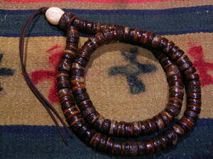 Old Tibetan Kapala Mala 呪物 呪術 カパーラ マーラー 数珠 密教法具 mala kapala チベット TIBET