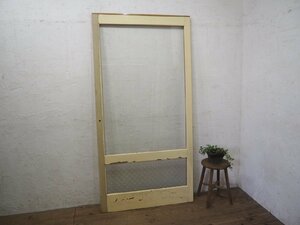 taM0325*(5)[H182,5cm×W91,5cm]* Vintage * paint. peel off . large tree frame glass door * large fittings sliding door entranceway door retro antique M pine 