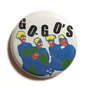 25mm 缶バッジ Go-Go's Beauty And The Beat ゴーゴーズ VACATION MTV Power Pop Punk