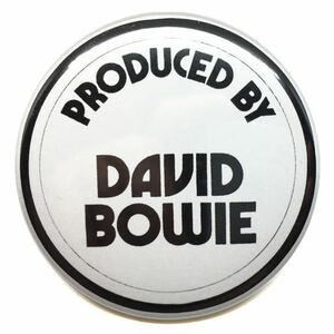 デカ缶バッジ 58mm IGGY POP IDIOT Produced By David Bowie イギーポップ デヴィッドボウイ Stooges