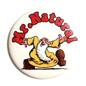 デカ缶バッジ 58mm Robert Crumb ロバートクラム Mr Natural ヒッピーの画像3